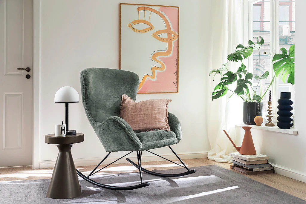 MCA furniture Schaukelstuhl "BELLA", 1 St., Microfaser günstig online kaufen