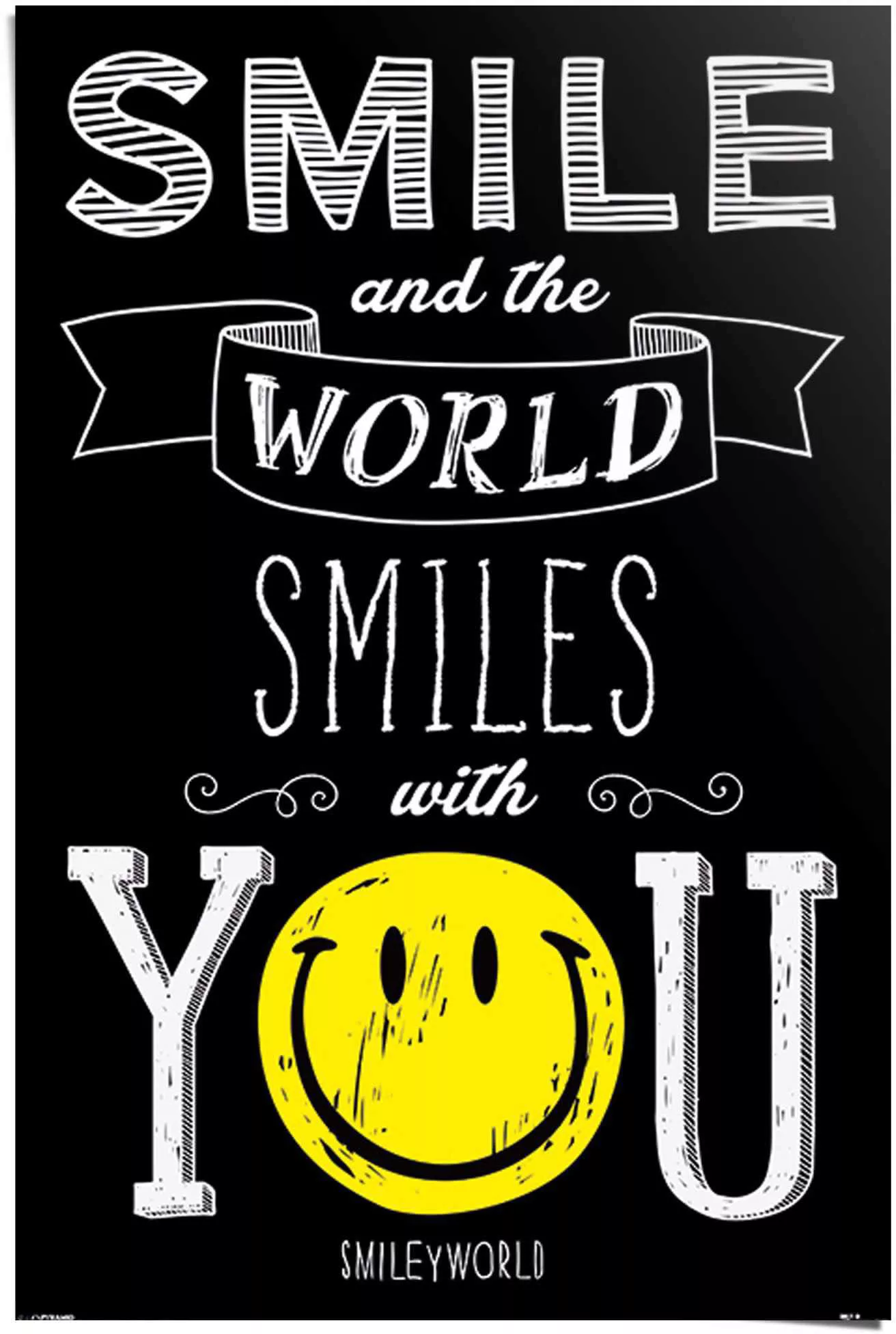 Reinders Poster "Smiley world smiles with you", (1 St.) günstig online kaufen