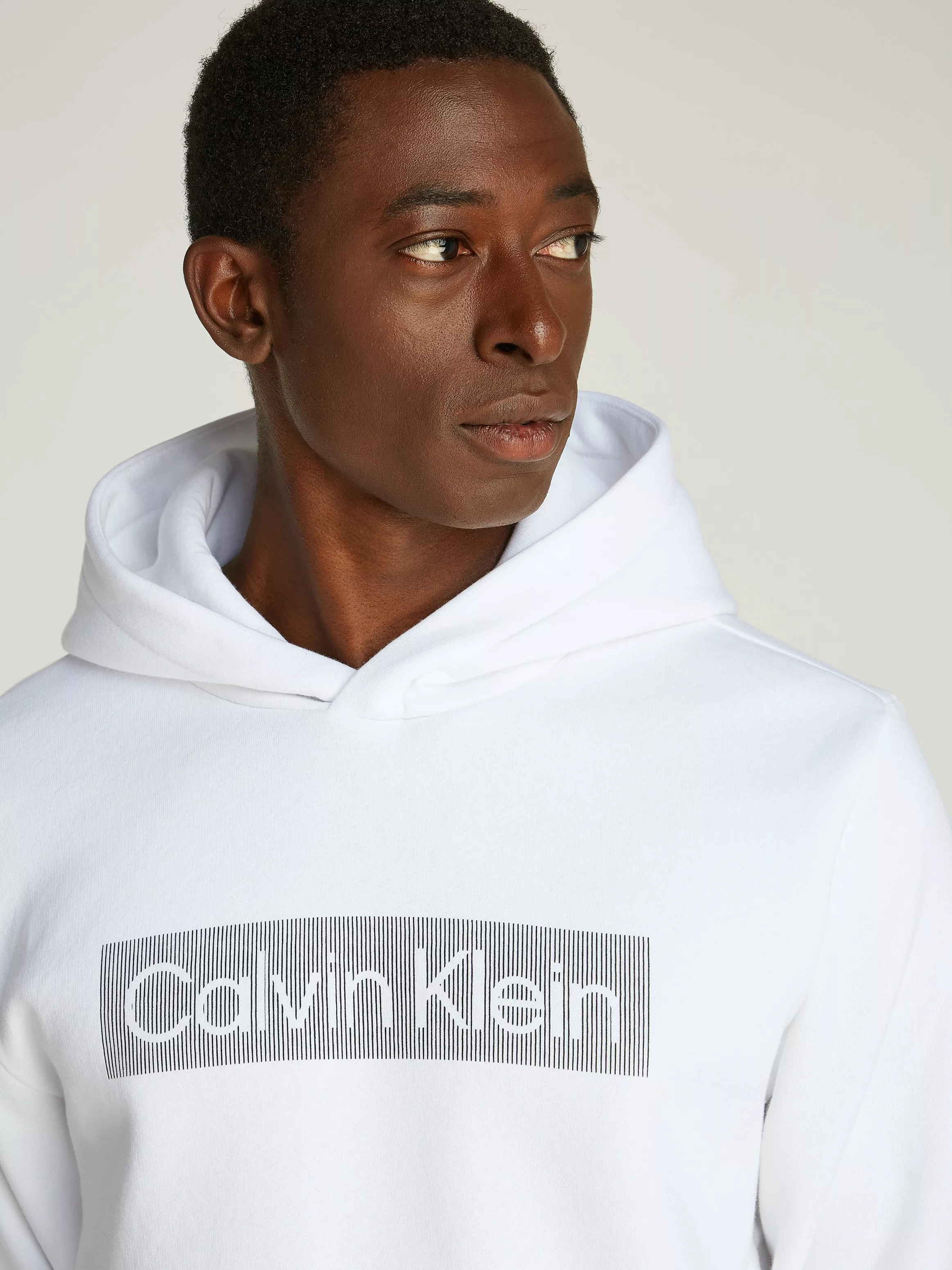 Calvin Klein Kapuzensweatshirt "BOX STRIPED LOGO HOODIE", mit Logoschriftzu günstig online kaufen