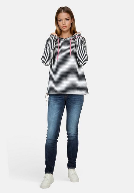 salzhaut Kapuzenshirt Damen Hoodie-Shirt Tege mit Streifen - Langarm-Shirt günstig online kaufen