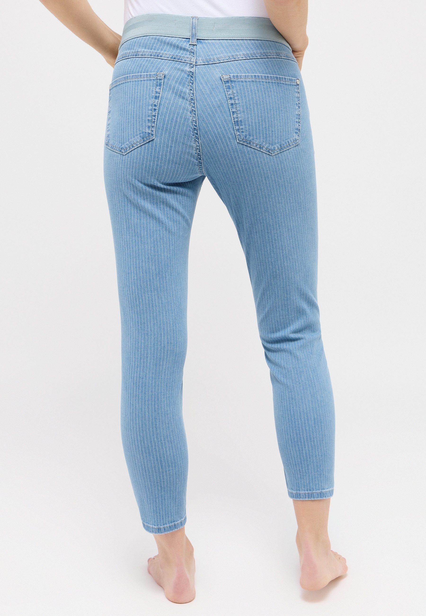 ANGELS Ankle-Jeans "ORNELLA SPORTY", Indigo Stripe günstig online kaufen