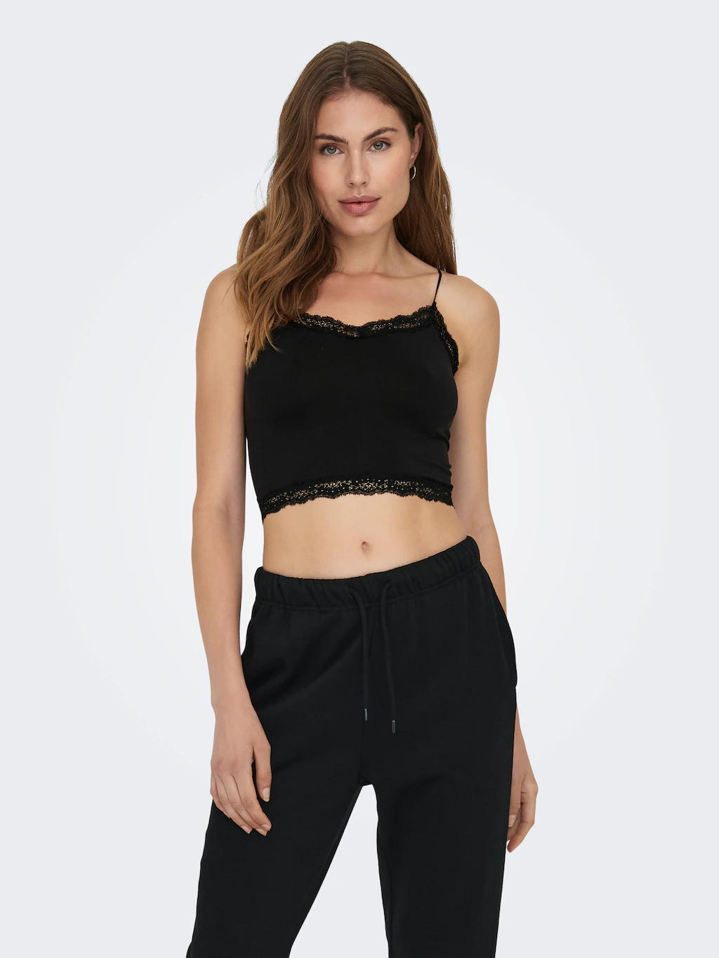 ONLY Trägertop "ONLVICKY LACE SEAML 2-PACK CROPPED TOP", (Packung, 2 tlg.) günstig online kaufen