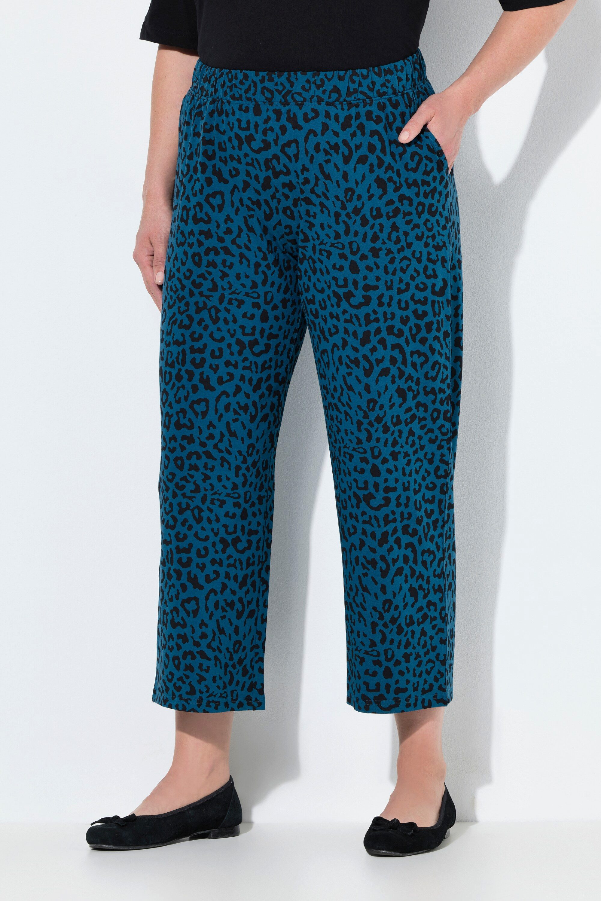 Ulla Popken Schlupfhose 7/8-Jerseyhose weites Bein günstig online kaufen