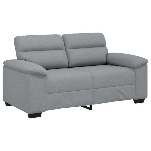 vidaXL Sofa 2-Sitzer-Sofa Hellgrau 120 cm Stoff günstig online kaufen