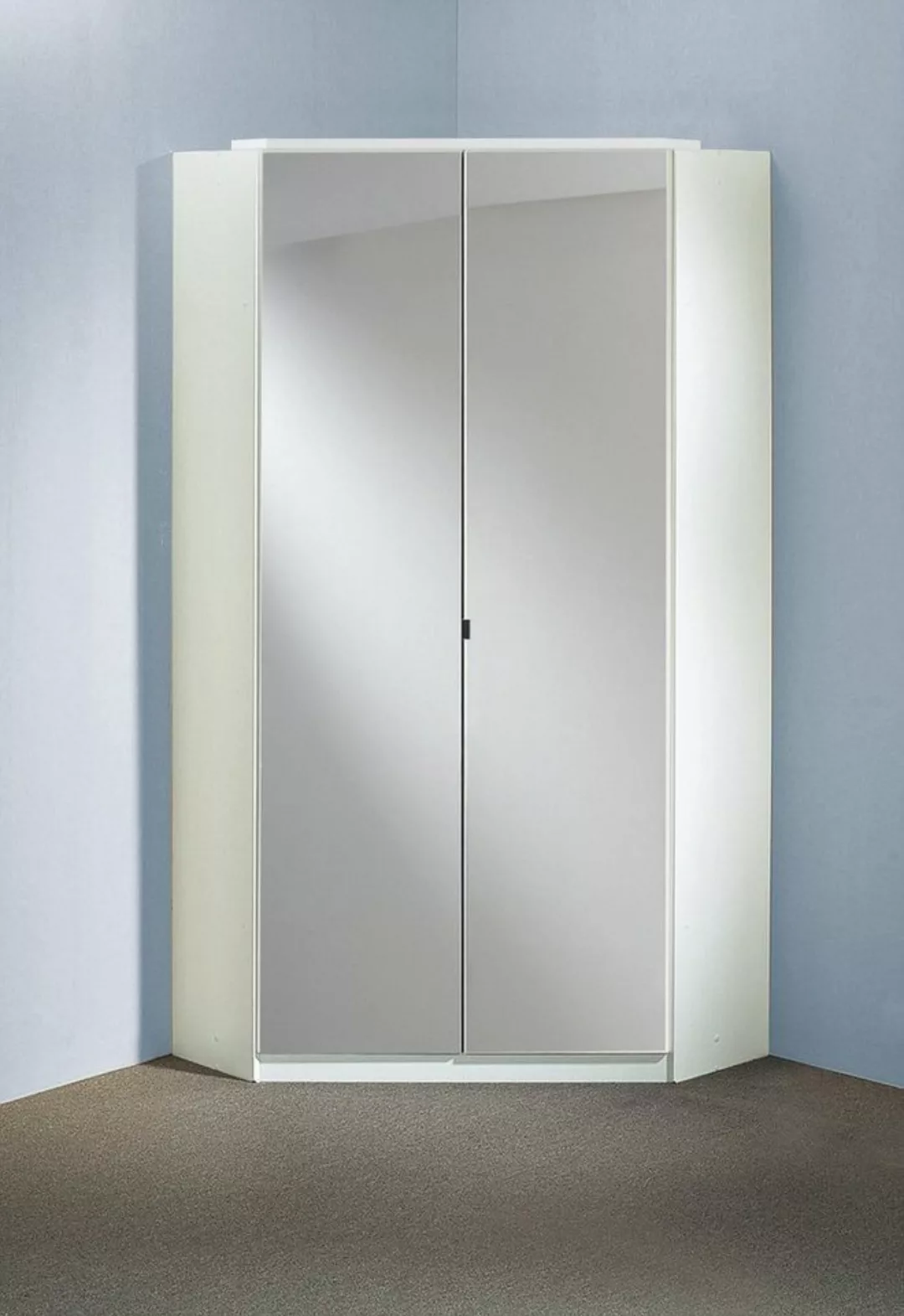 freiraum Eckkleiderschrank Clack in HOCHGLANZ LACK WEISS - 95x198x95cm (BxH günstig online kaufen