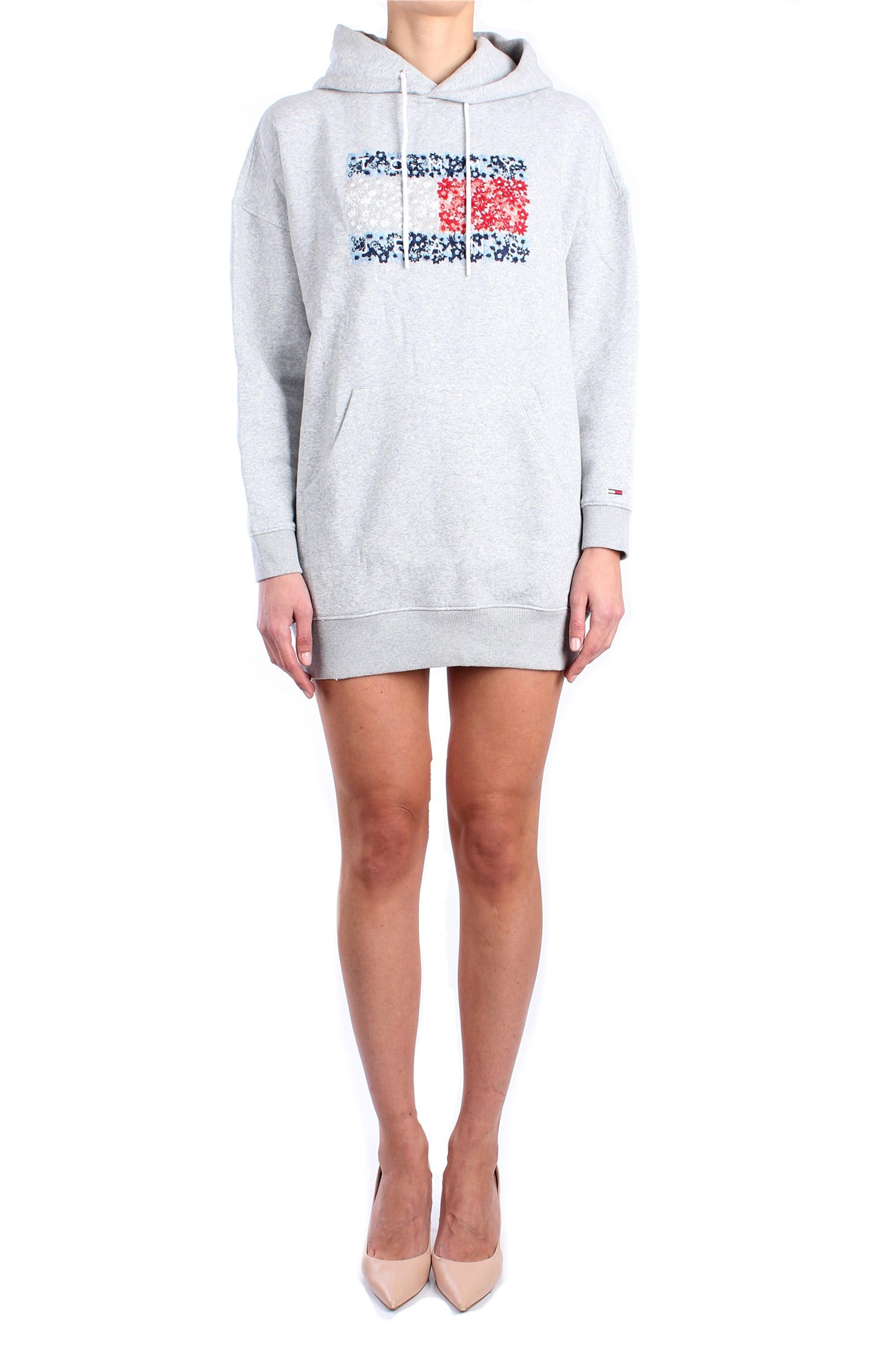 Tommy Jeans Floral Flag Dress Kapuzenpullover L Light Grey Heather günstig online kaufen