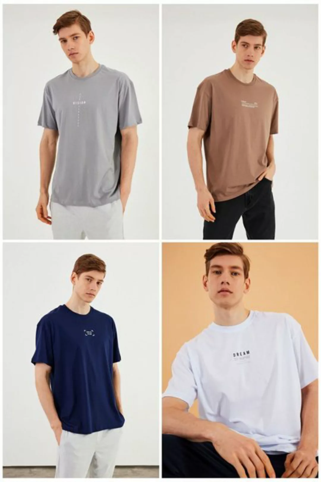 COMEOR Oversize-Shirt Herren T-Shirt: Trendige Urban Streetwear für lässige günstig online kaufen