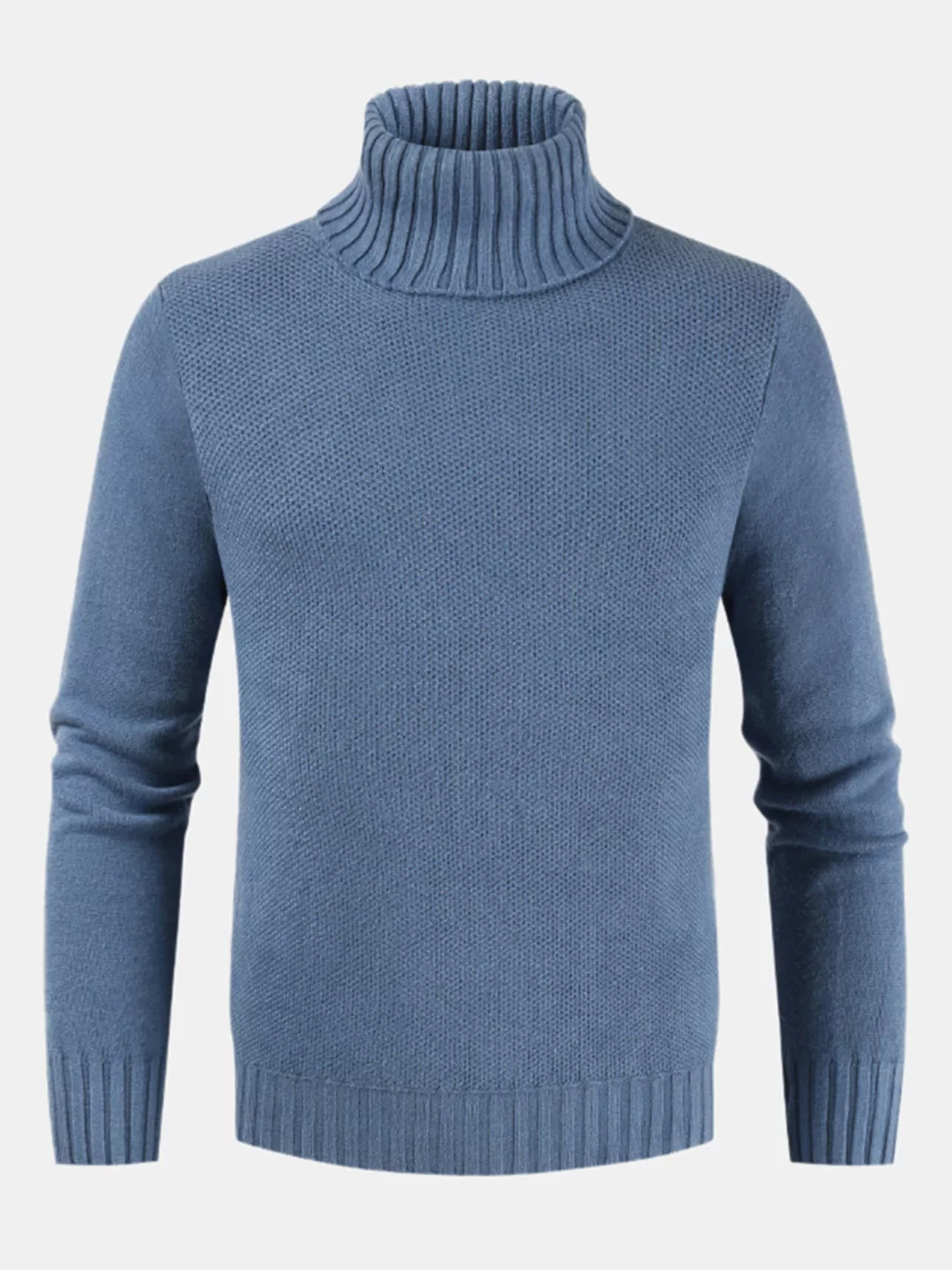 Herren Solid Color High Collar Langarm Langsamer Bequemer Langarm-Freizeitp günstig online kaufen