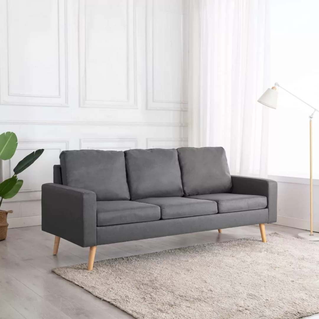 3-sitzer-sofa Hellgrau Stoff günstig online kaufen