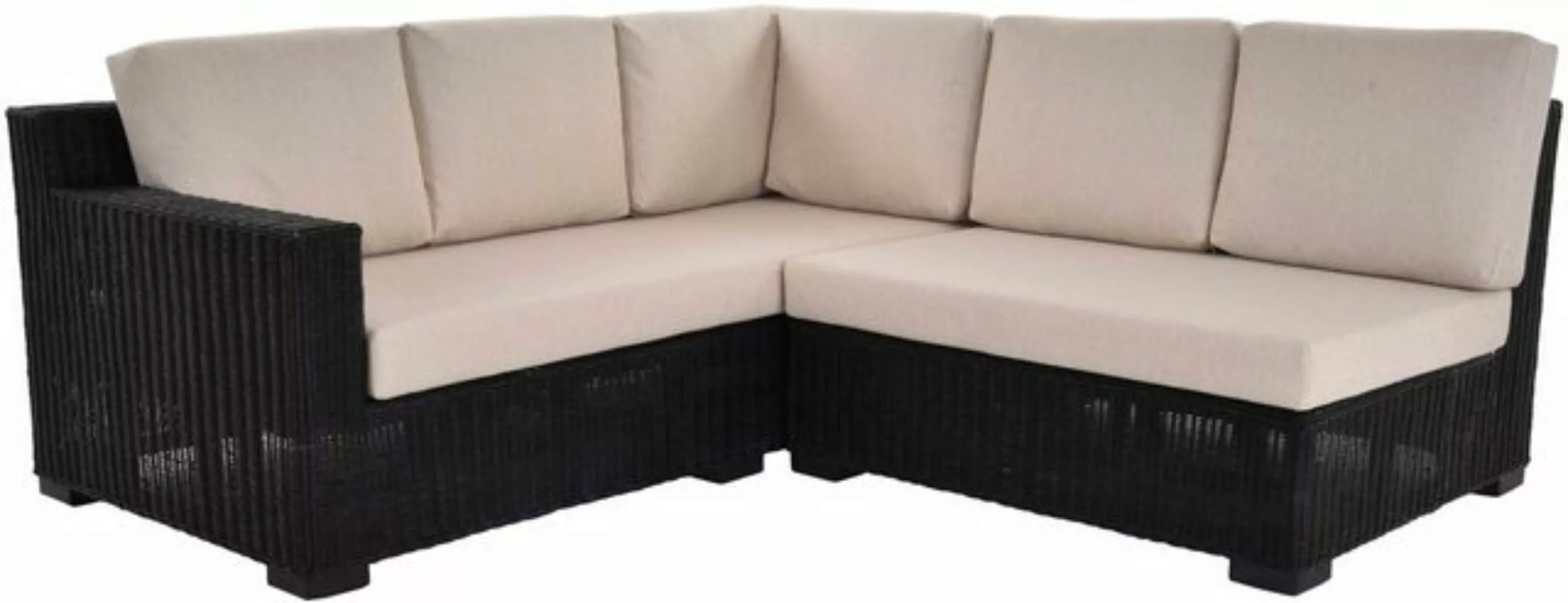 Krines Home Wohnlandschaft Rattan Ecksofa Vermont Wohnzimmer Couch L Form R günstig online kaufen