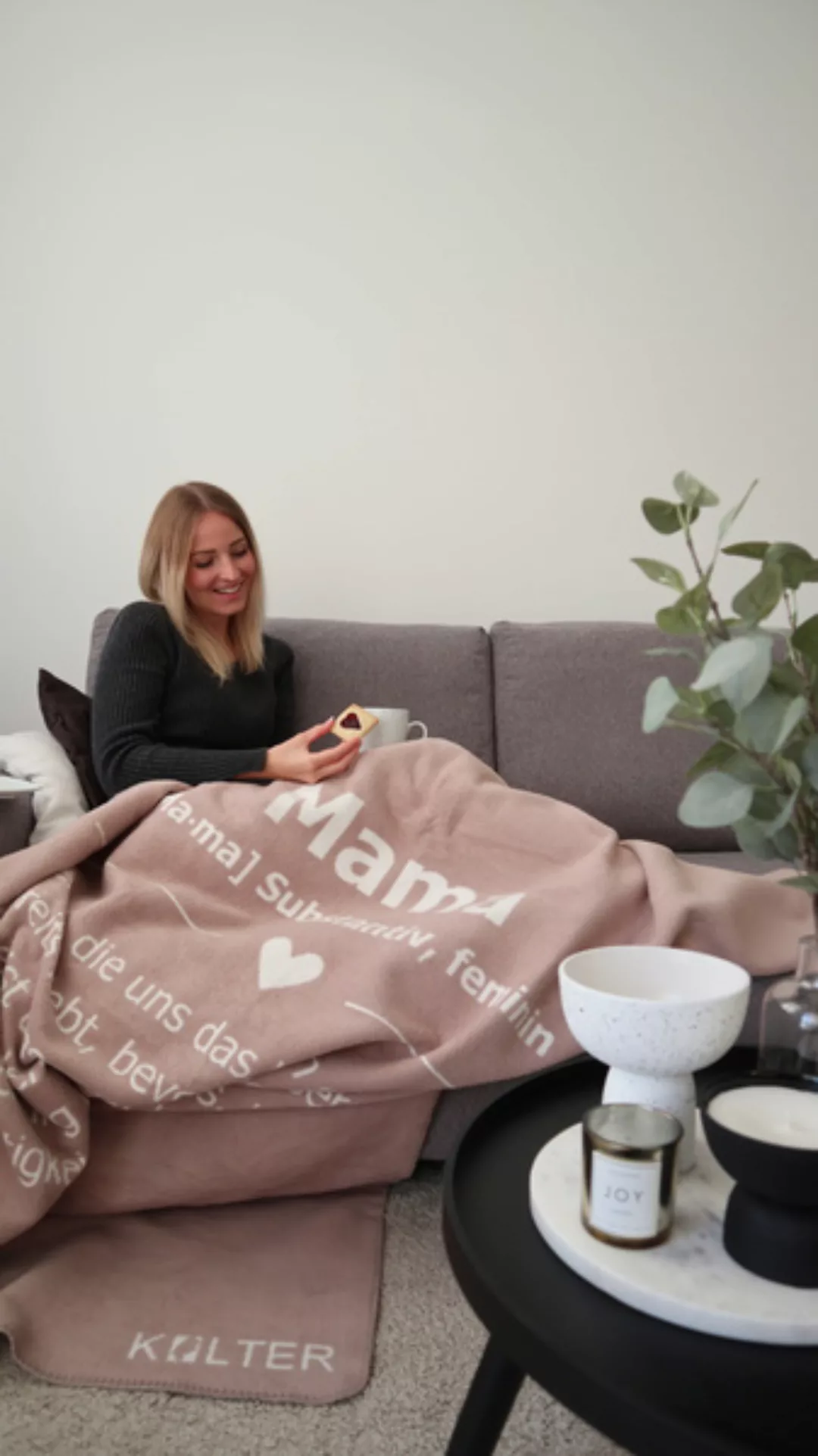 Kolter Mama Kuscheldecke Wolldecke Wohndecke Decke Bio-decke Couchdecke Aus günstig online kaufen