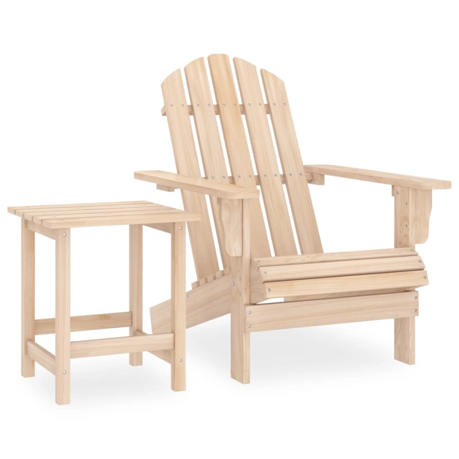 vidaXL Adirondack-Gartenstuhl mit Tisch Massivholz Tanne 315922 günstig online kaufen