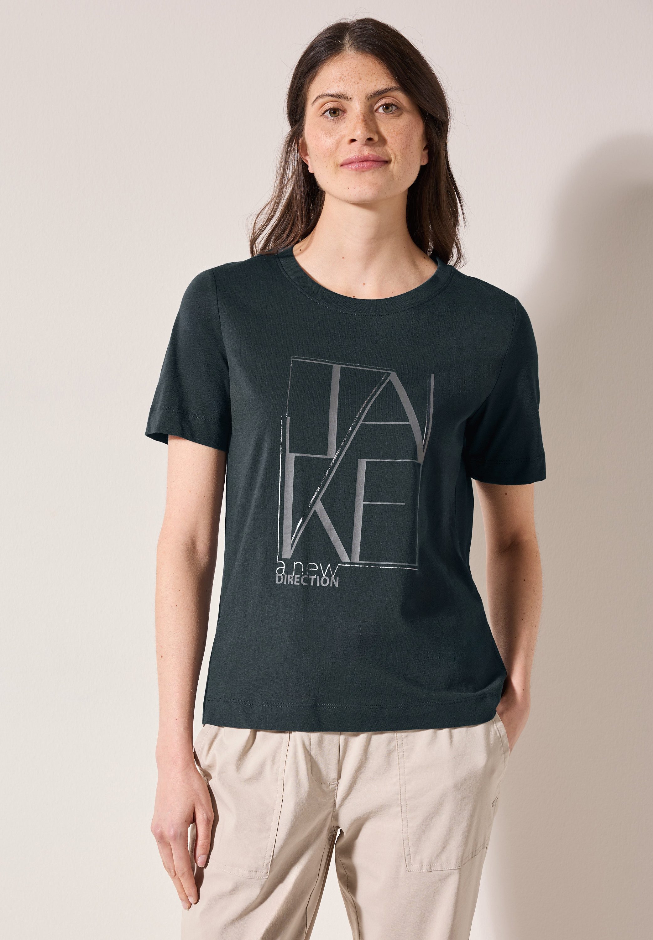 Cecil T-Shirt, aus reiner Baumwolle günstig online kaufen