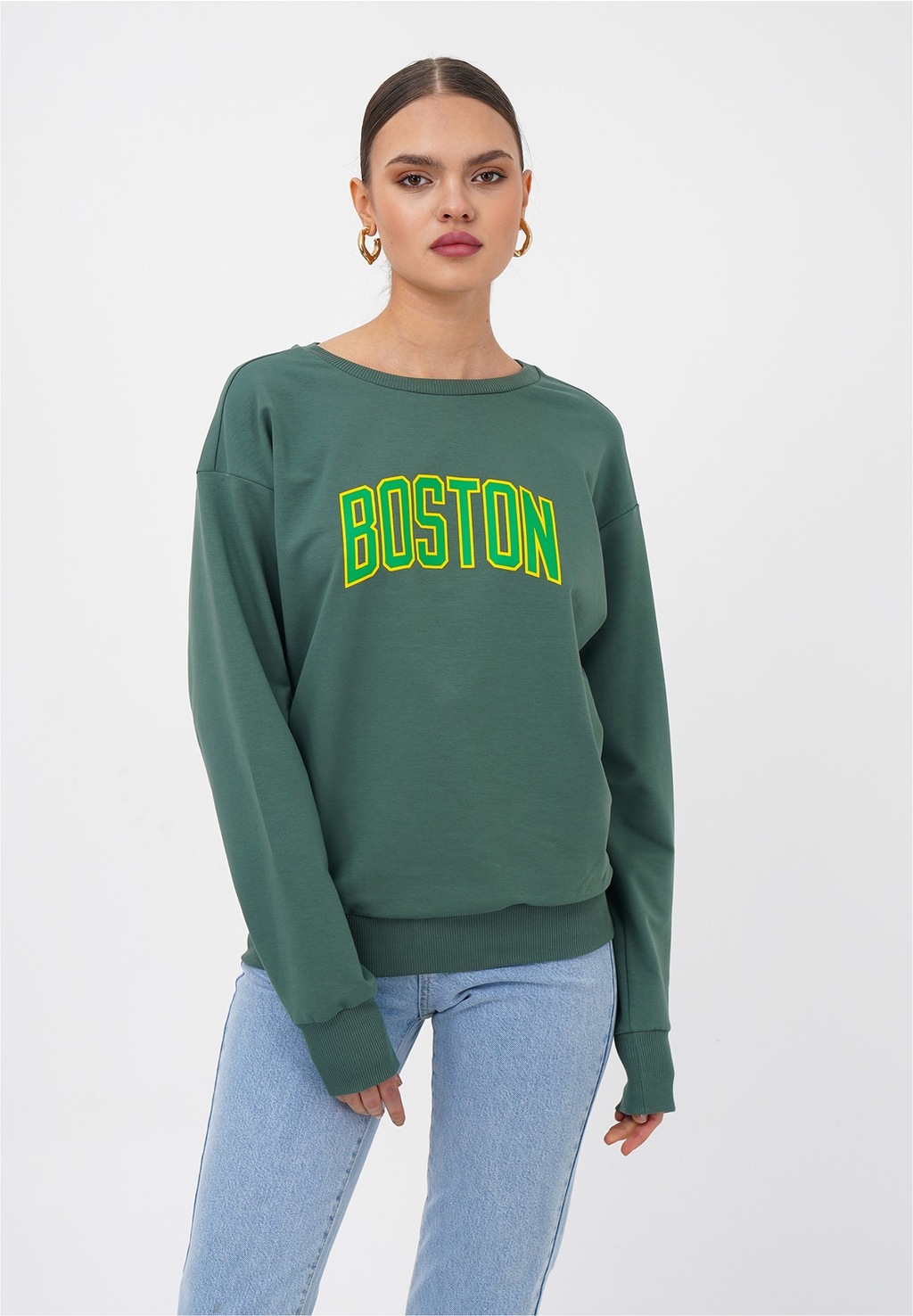 freshlions Sweatshirt "Boston", (1 tlg.), mit coolem Schriftzug günstig online kaufen