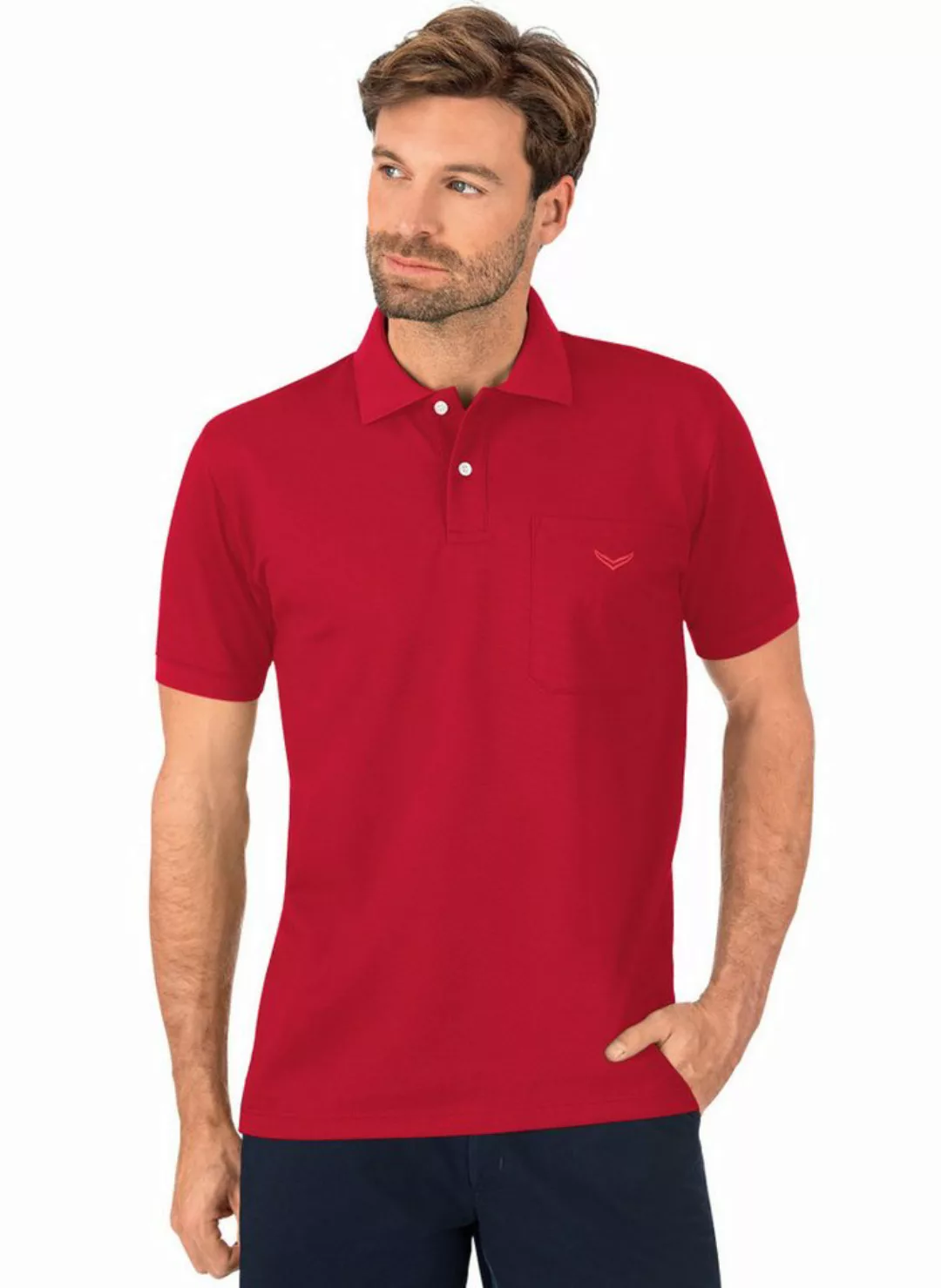 Trigema Poloshirt "TRIGEMA Polohemd mit Brusttasche" günstig online kaufen