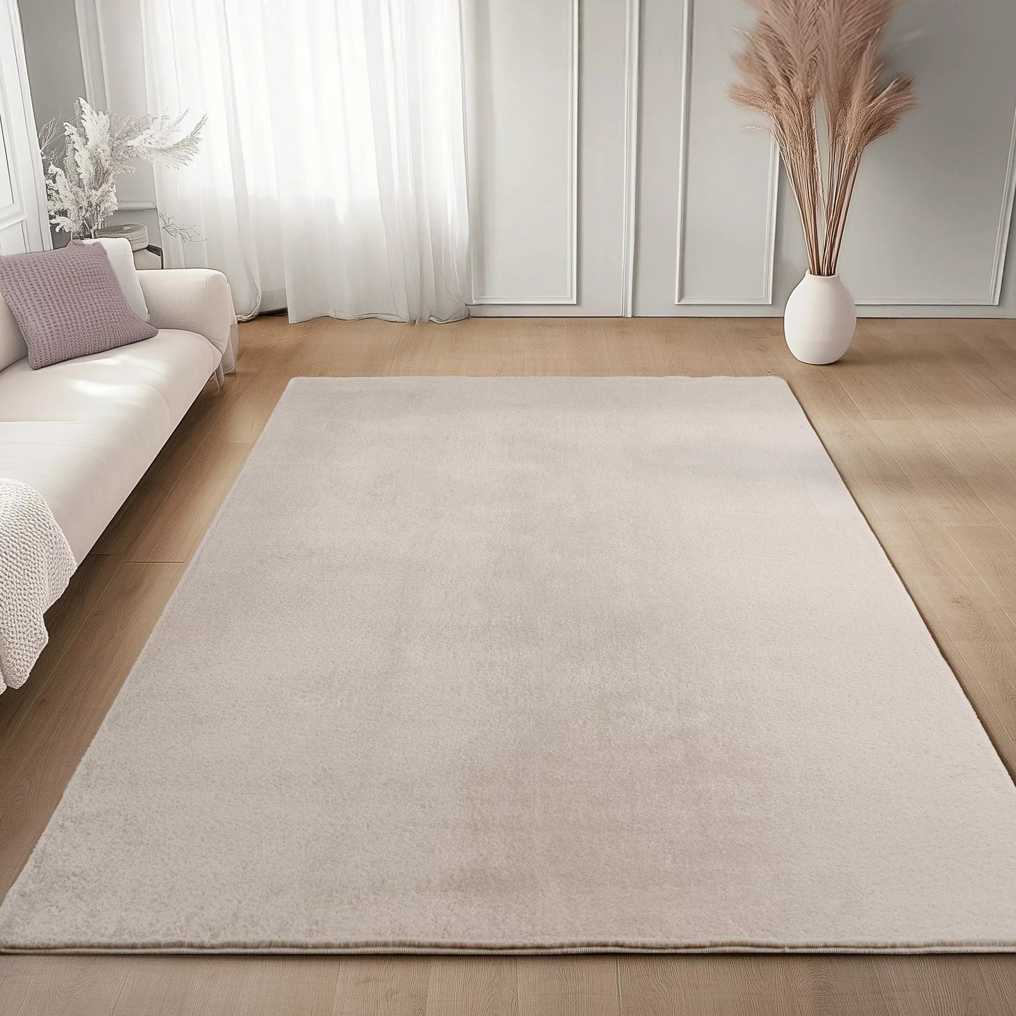 Carpettex Veloursteppich Unicolor - Einfarbig, Läufer, günstig online kaufen