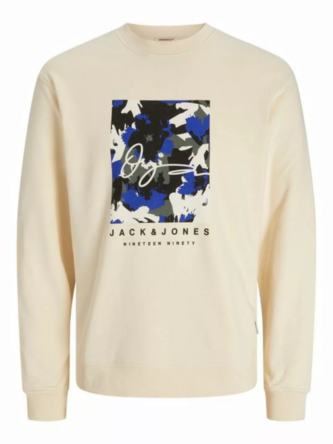 Jack & Jones Sweater "JORARUBA AOP BRANDING SWEAT CREW NECK" günstig online kaufen