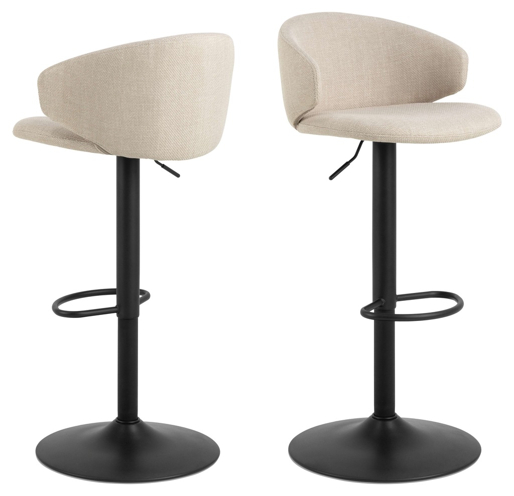 ACTONA GROUP Barhocker "Ella", (Set, 2 St., 2 stk), Barhocker, Basel beige, günstig online kaufen