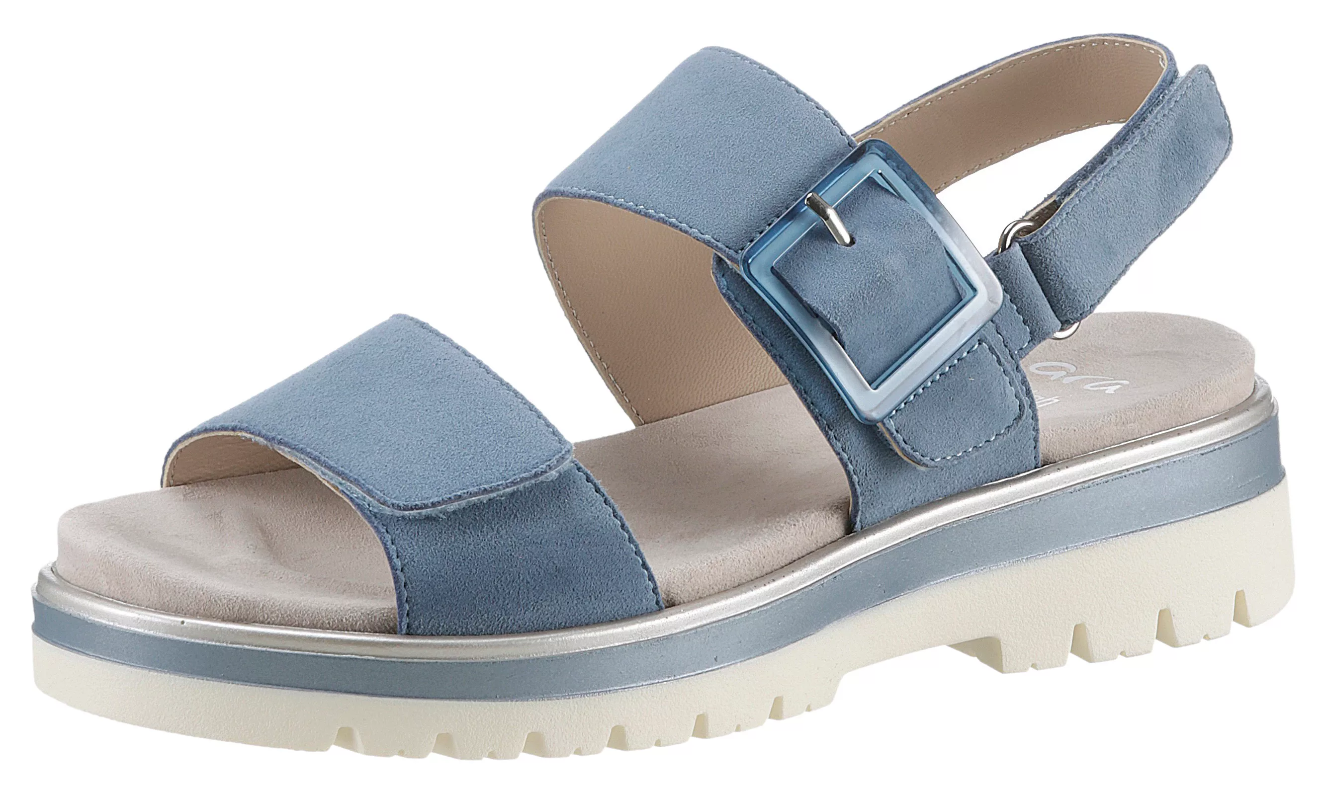 Ara Sandale "MALAGA", Sommerschuh, Sandalette, Keilabsatz, in bequemer Schu günstig online kaufen