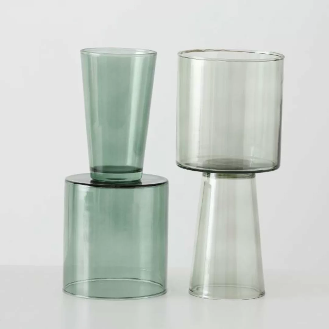 Boltze Vasen Vase Up+Down sortiert 28 cm (1 Stück) (grün) günstig online kaufen