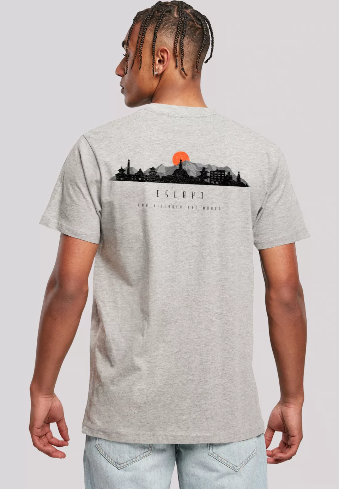 F4NT4STIC T-Shirt "Escape Discover the World Asian Town", Premium Qualität, günstig online kaufen