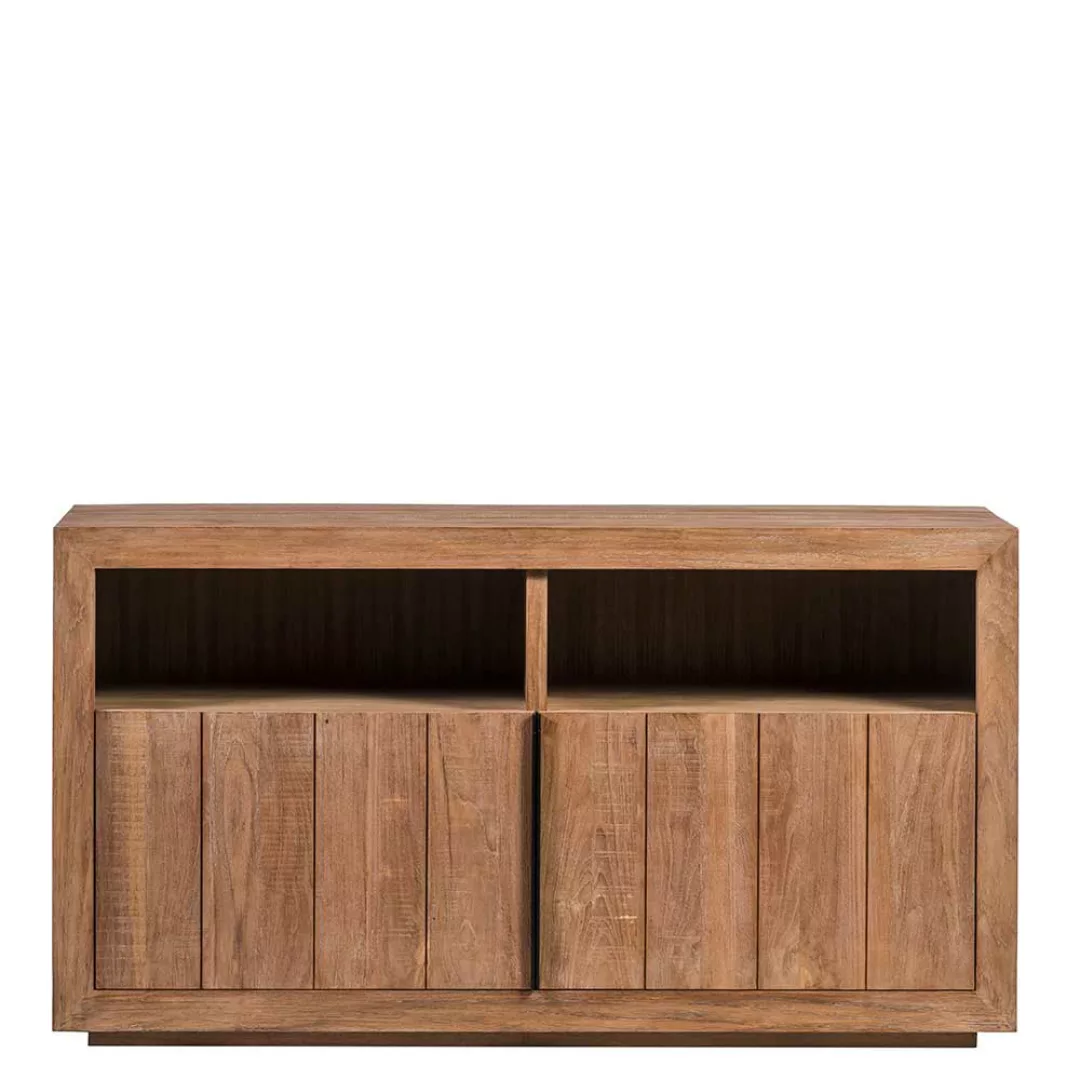 TV Schrank aus Teak teilmassiv 75 cm hoch günstig online kaufen