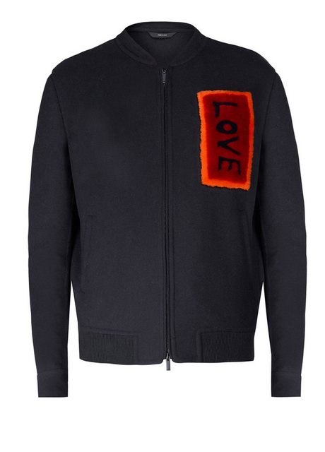 FENDI Bomberjacke Retro Love Vintage Jacke Abnehmbare Patches, elastischer günstig online kaufen