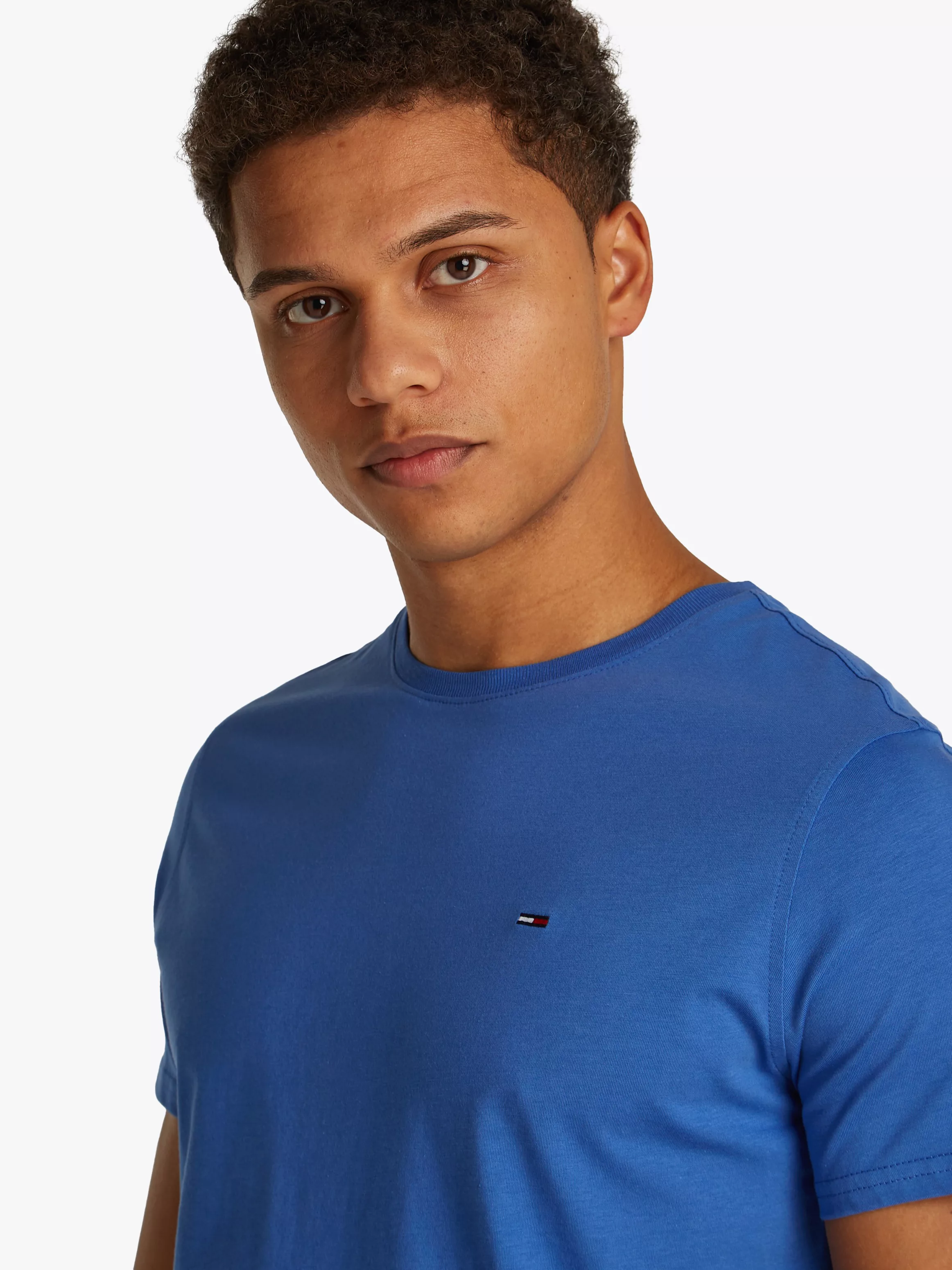 Tommy Jeans T-Shirt "TJM ESSENTIAL SOLID TEE", Regular Fit mit Rundhalsauss günstig online kaufen