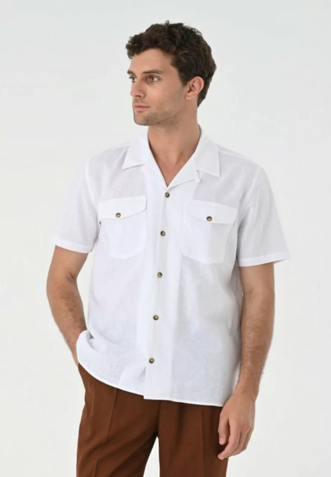 Antioch Blusenshirt Lapel Collar Short Sleeve günstig online kaufen