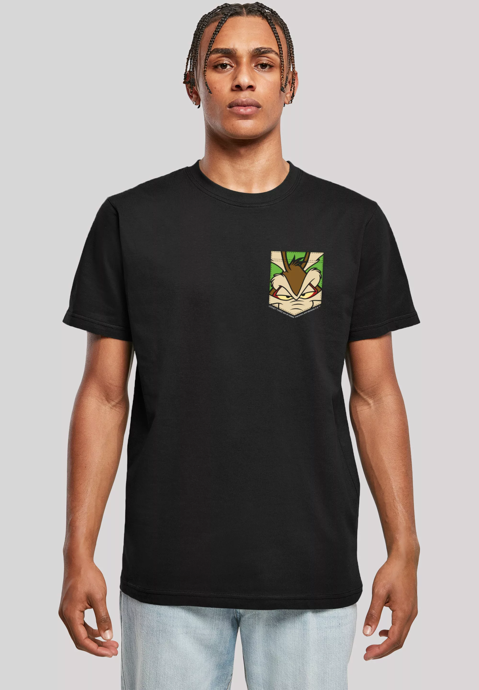 F4NT4STIC T-Shirt "Looney Tunes Face Faux Pocket", Print günstig online kaufen