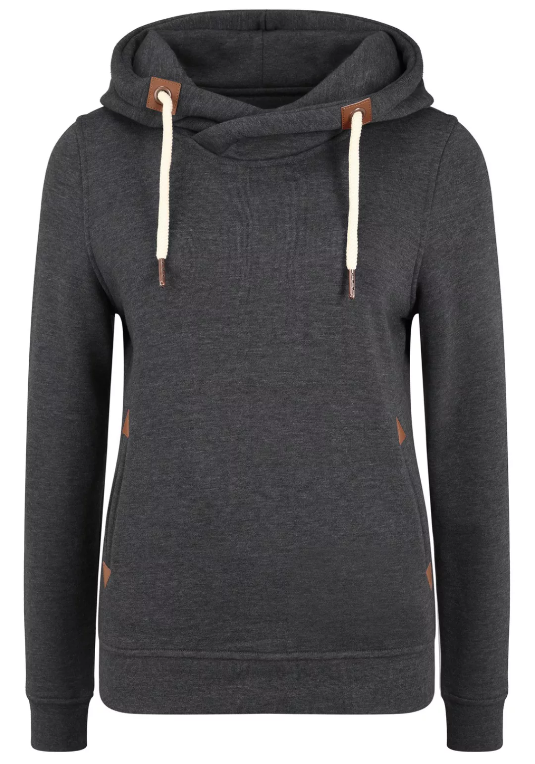 OXMO Hoodie OXVicky Hood Kapuzenpullover mit Cross-Over Kragen günstig online kaufen