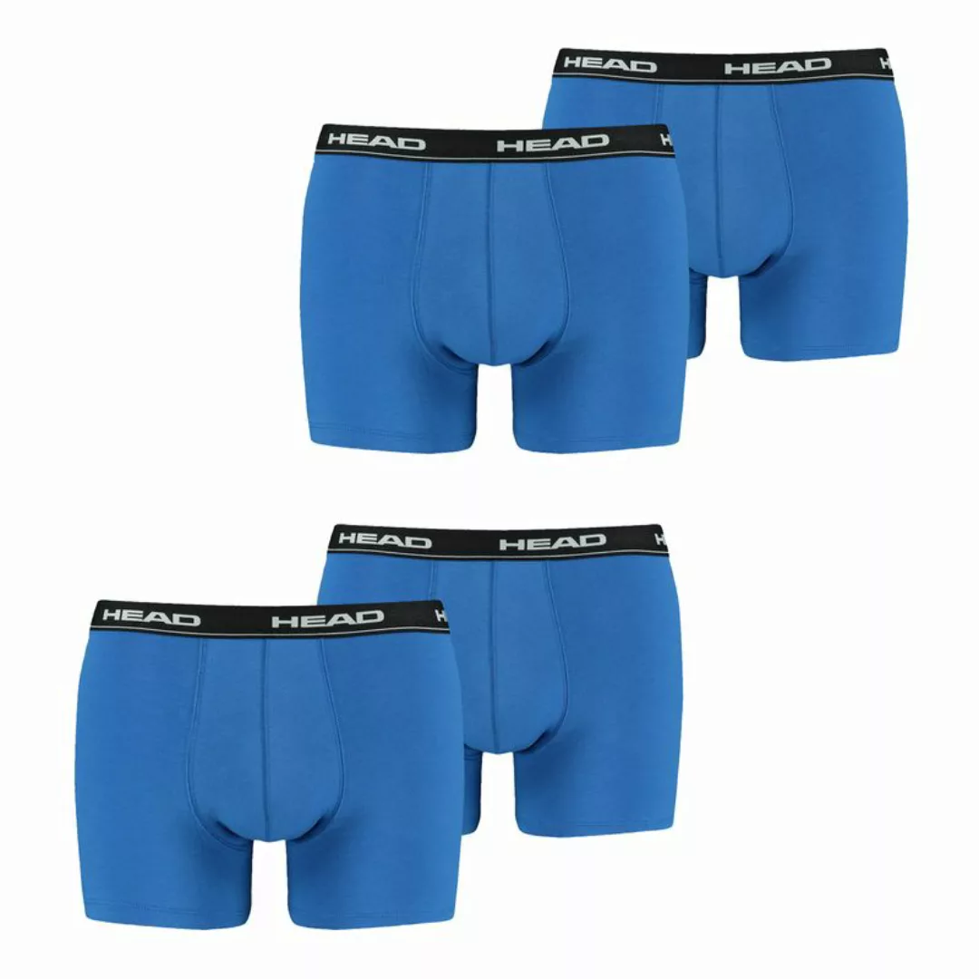 HEAD Herren Boxershort, 2er Pack - Baumwoll Stretch, Basic, einfarbig Blau/ günstig online kaufen