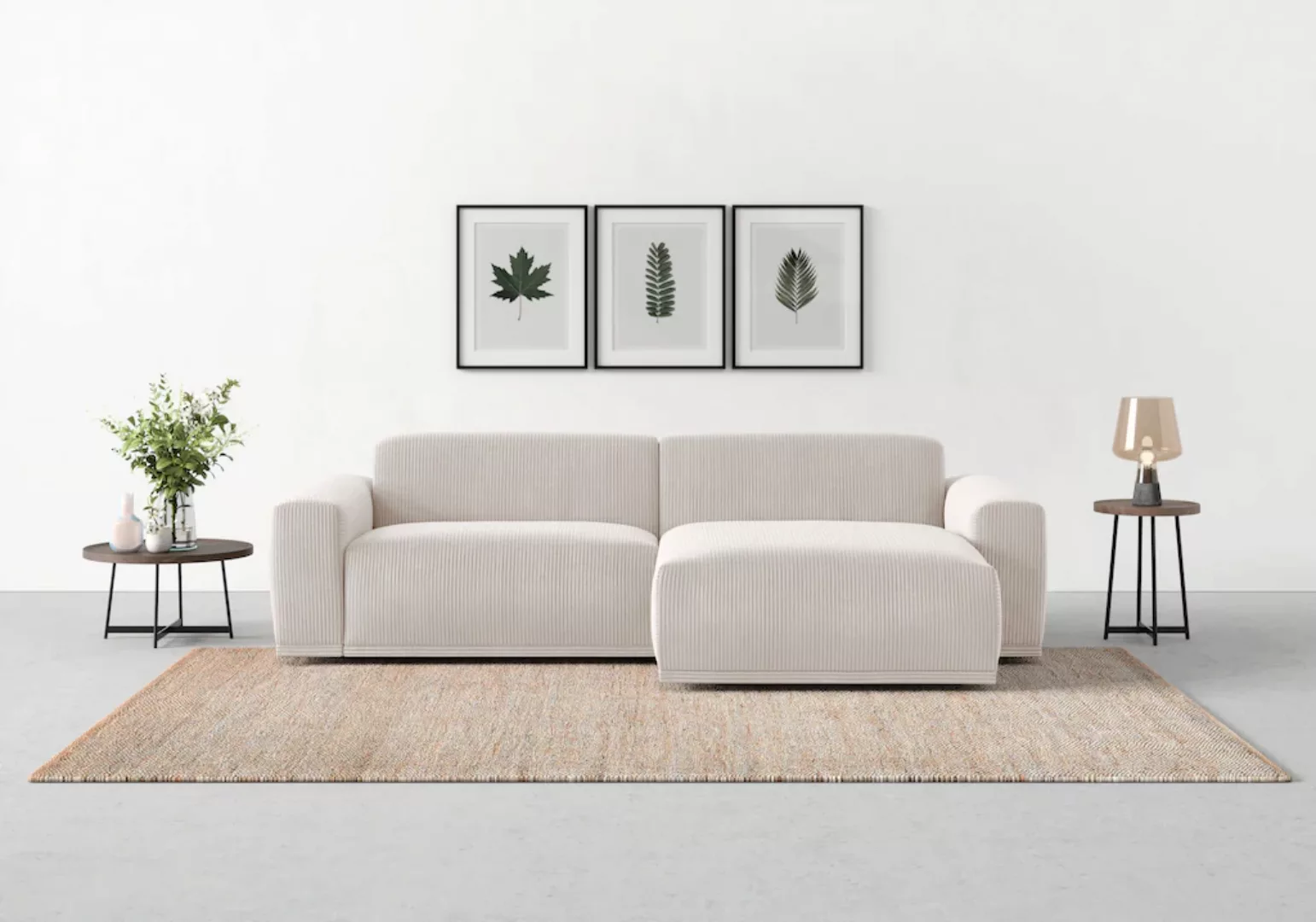 TRENDMANUFAKTUR Ecksofa "Braga, mit hochwertigem Kaltschaum, L-Form, in Cor günstig online kaufen