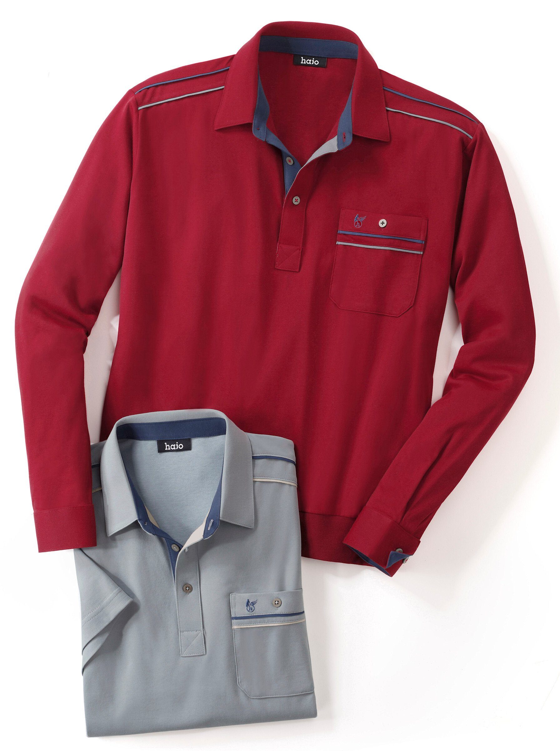 Classic Poloshirt "Langarm-Poloshirt", (1 tlg.) günstig online kaufen