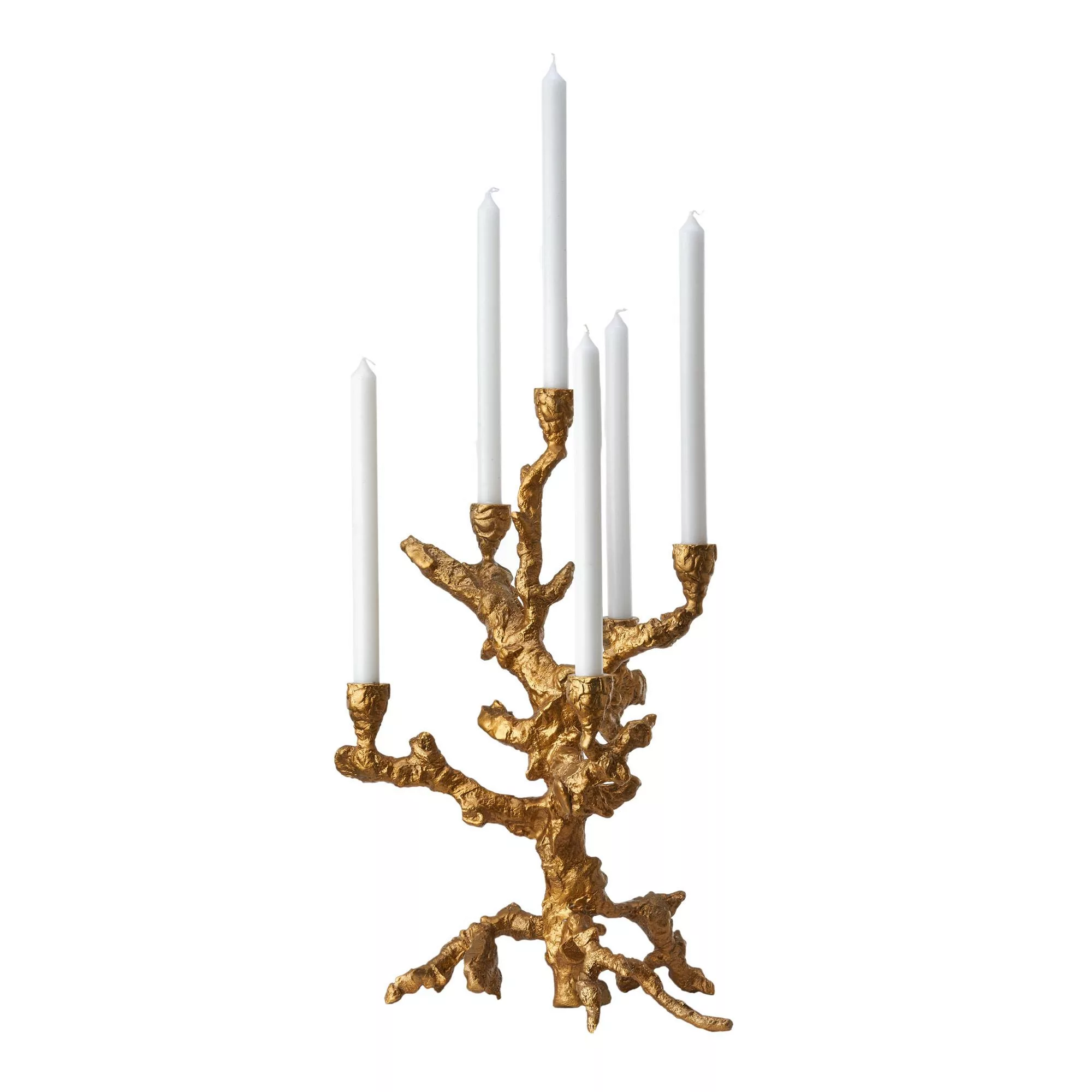pols potten - Apple Tree L Kerzenständer - gold/LxBxH 32x32x53cm günstig online kaufen
