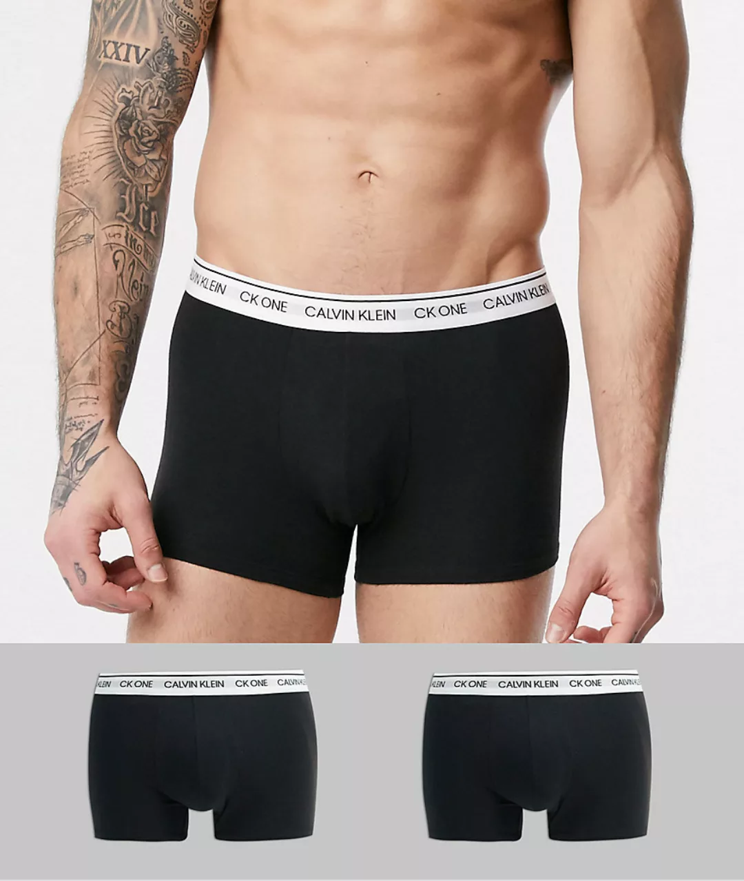 Calvin Klein – CK One – Schwarze Unterhosen im 2er Pack günstig online kaufen