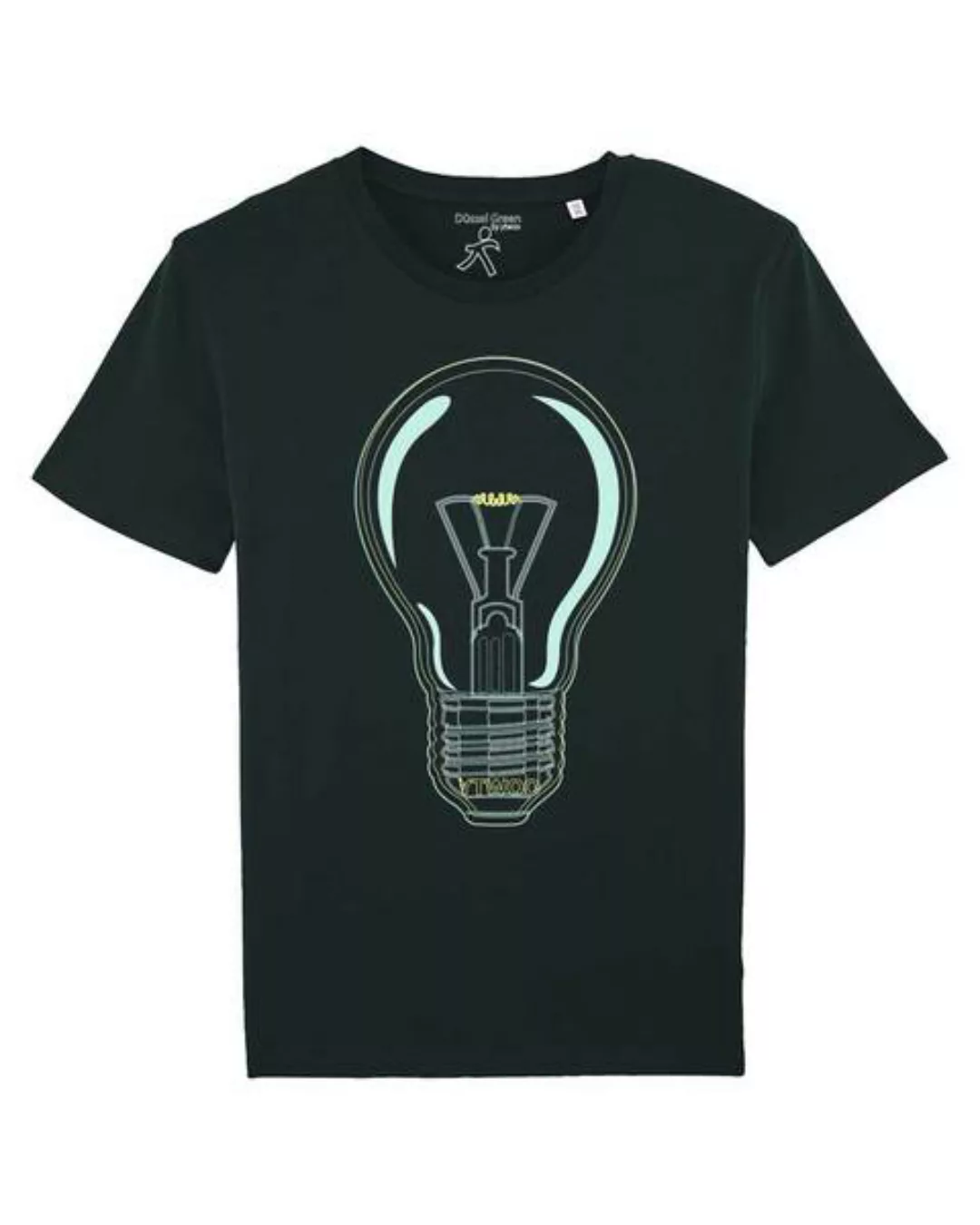 Herren T-shirt Mit Einem Glühbirne Als Motiv. Bio Shirt Lichtblick günstig online kaufen