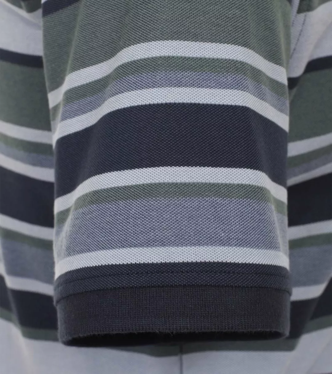Casa Moda Poloshirt Grün Gestreift - Größe 4XL günstig online kaufen