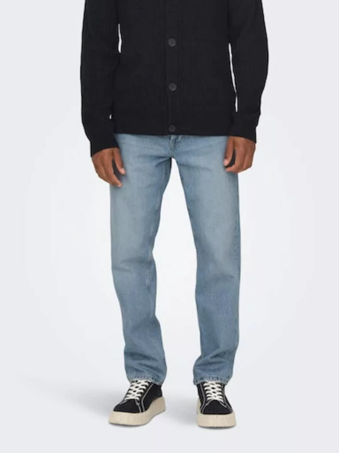 Only & Sons Herren Jeans ONSEDGE LOOSE 6986 - Relaxed Fit - Blau - Light Bl günstig online kaufen