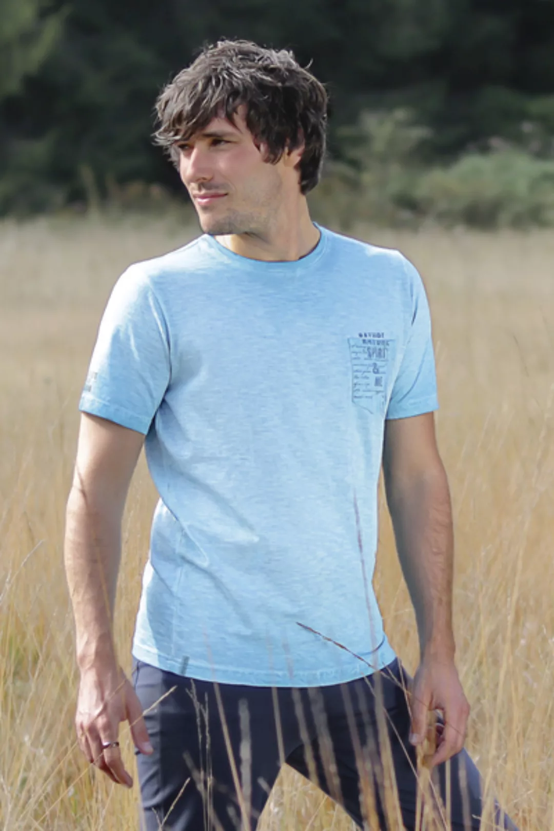 T-shirt Men Nature Spirit Türkisblau günstig online kaufen
