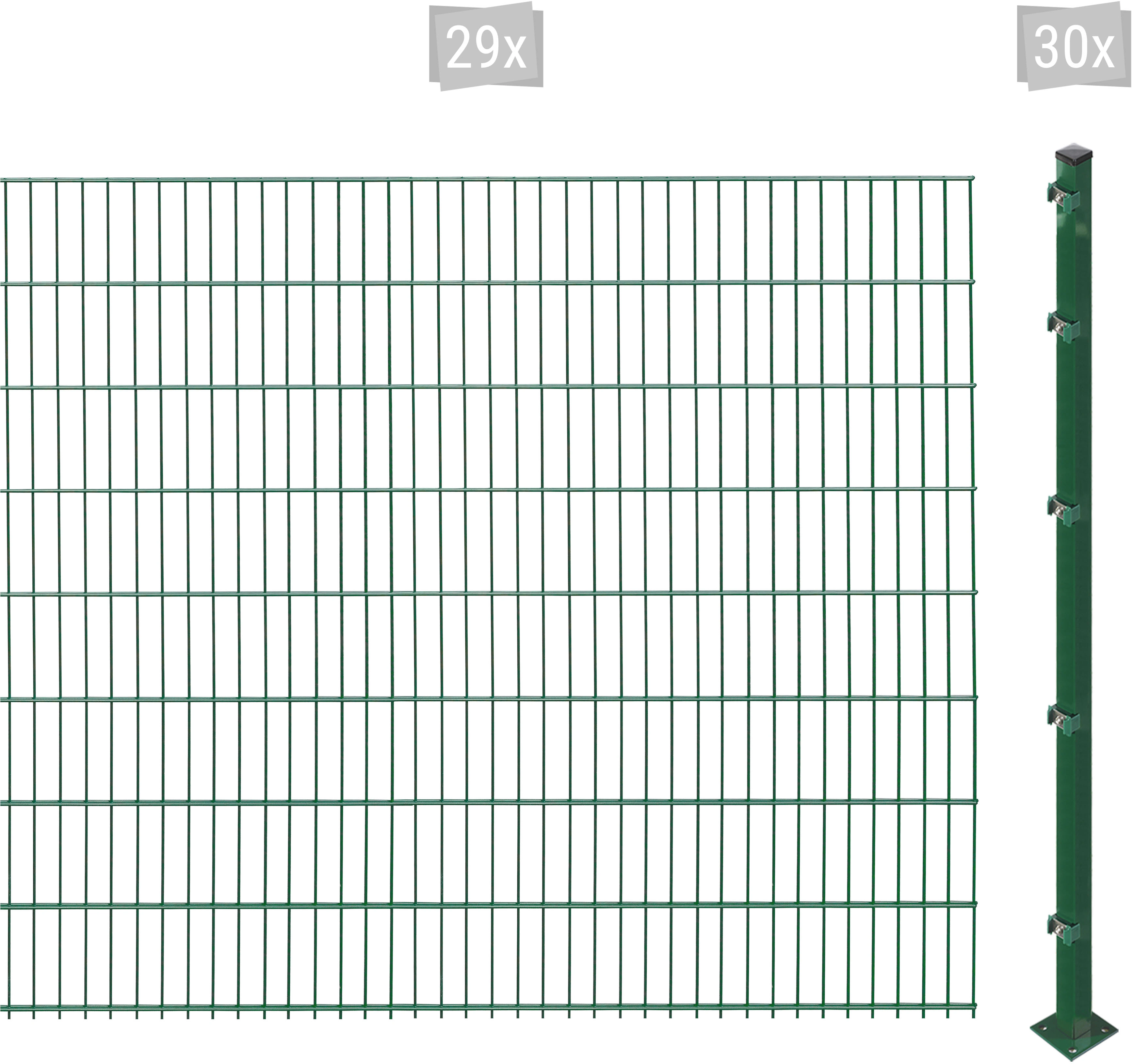 Arvotec Doppelstabmattenzaun "ESSENTIAL 163 zum Aufschrauben", Zaunhöhe 163 günstig online kaufen