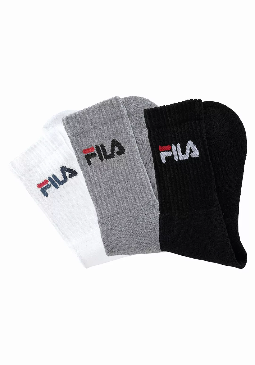 Fila Tennissocken, (3er Pack), mit verstärkten Belastungszonen günstig online kaufen