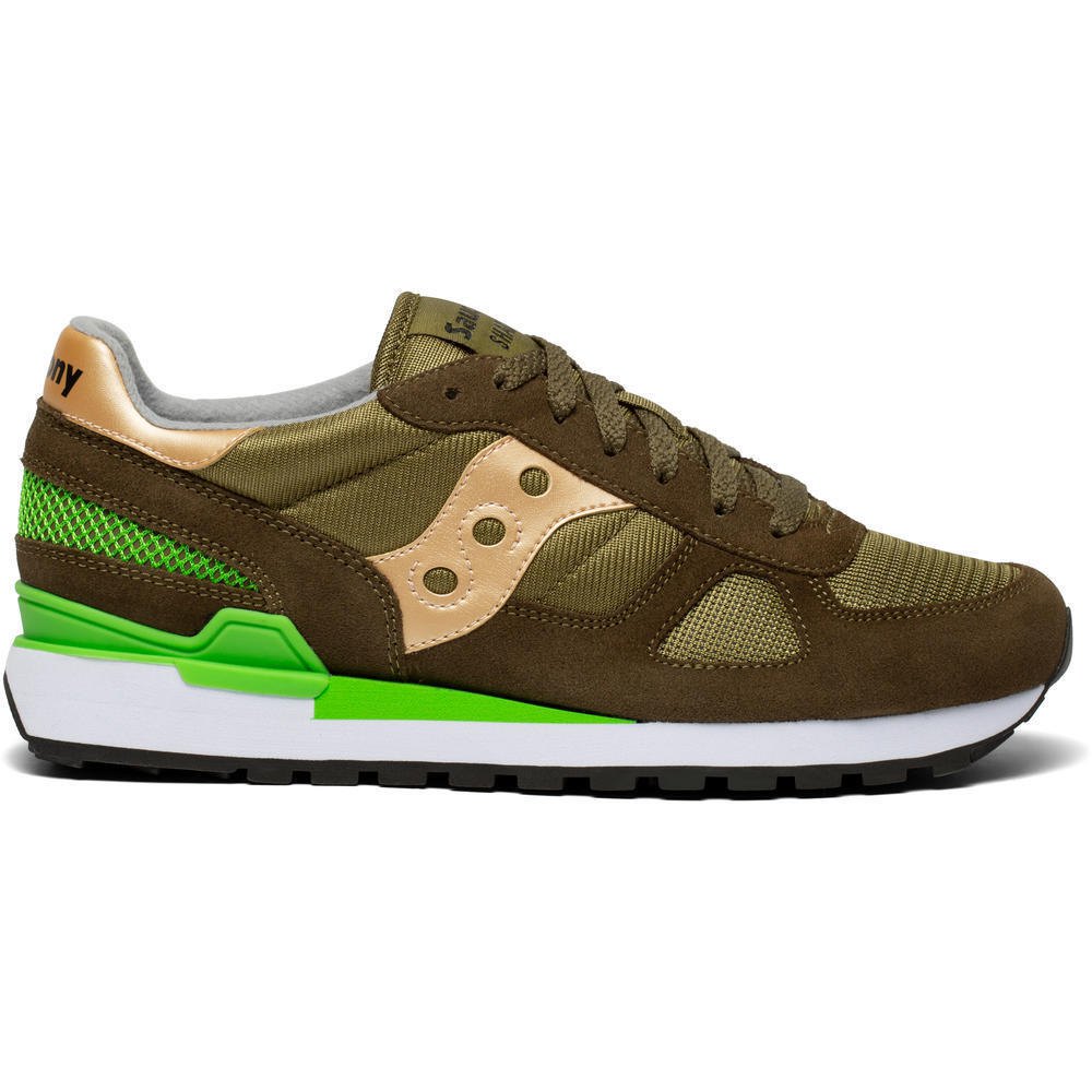 Saucony Turnschuhe Saucony Shadow Original EU 43 Kaki / Brown günstig online kaufen