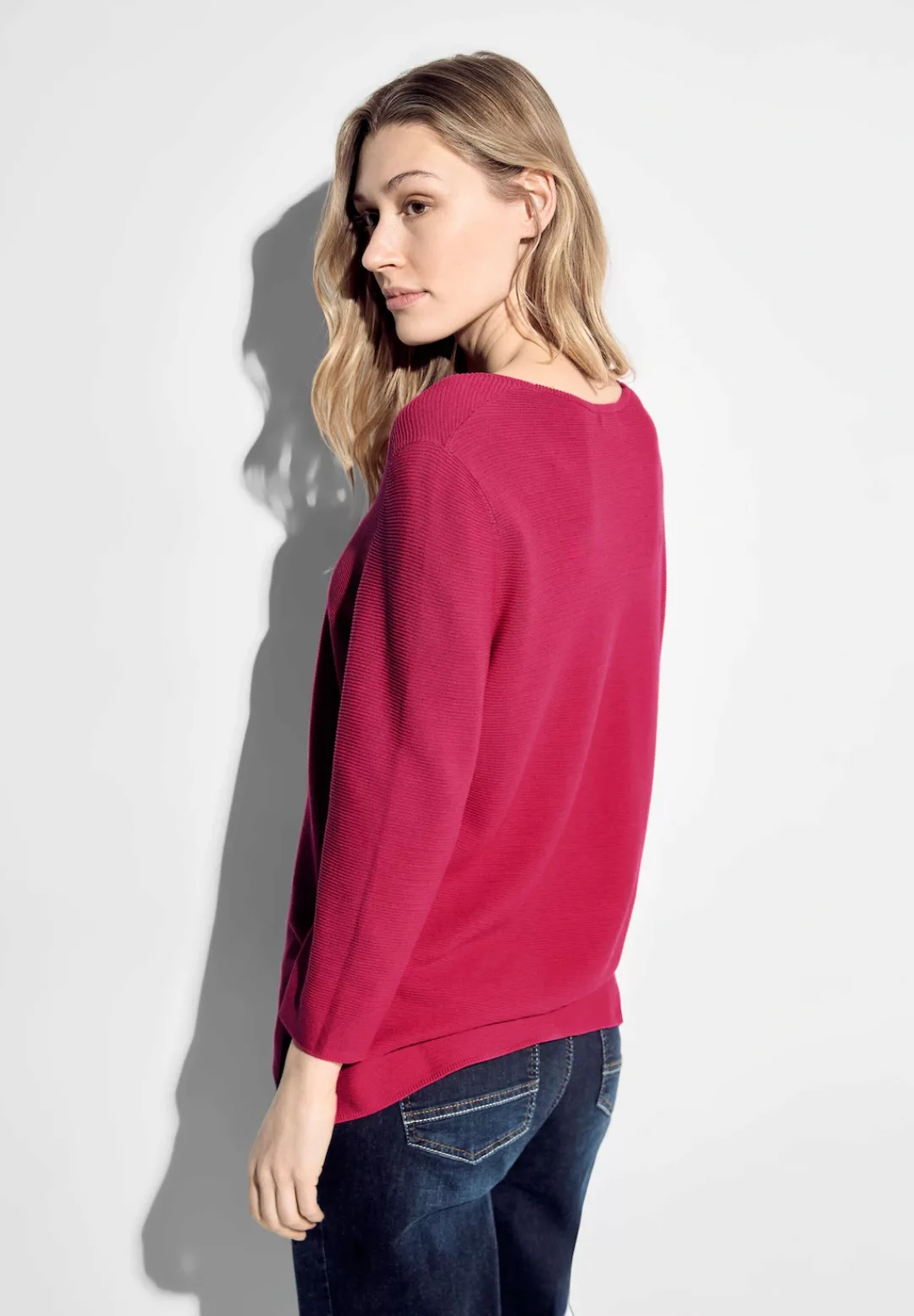 Cecil Wollpullover TOS_Structured V-Neck günstig online kaufen