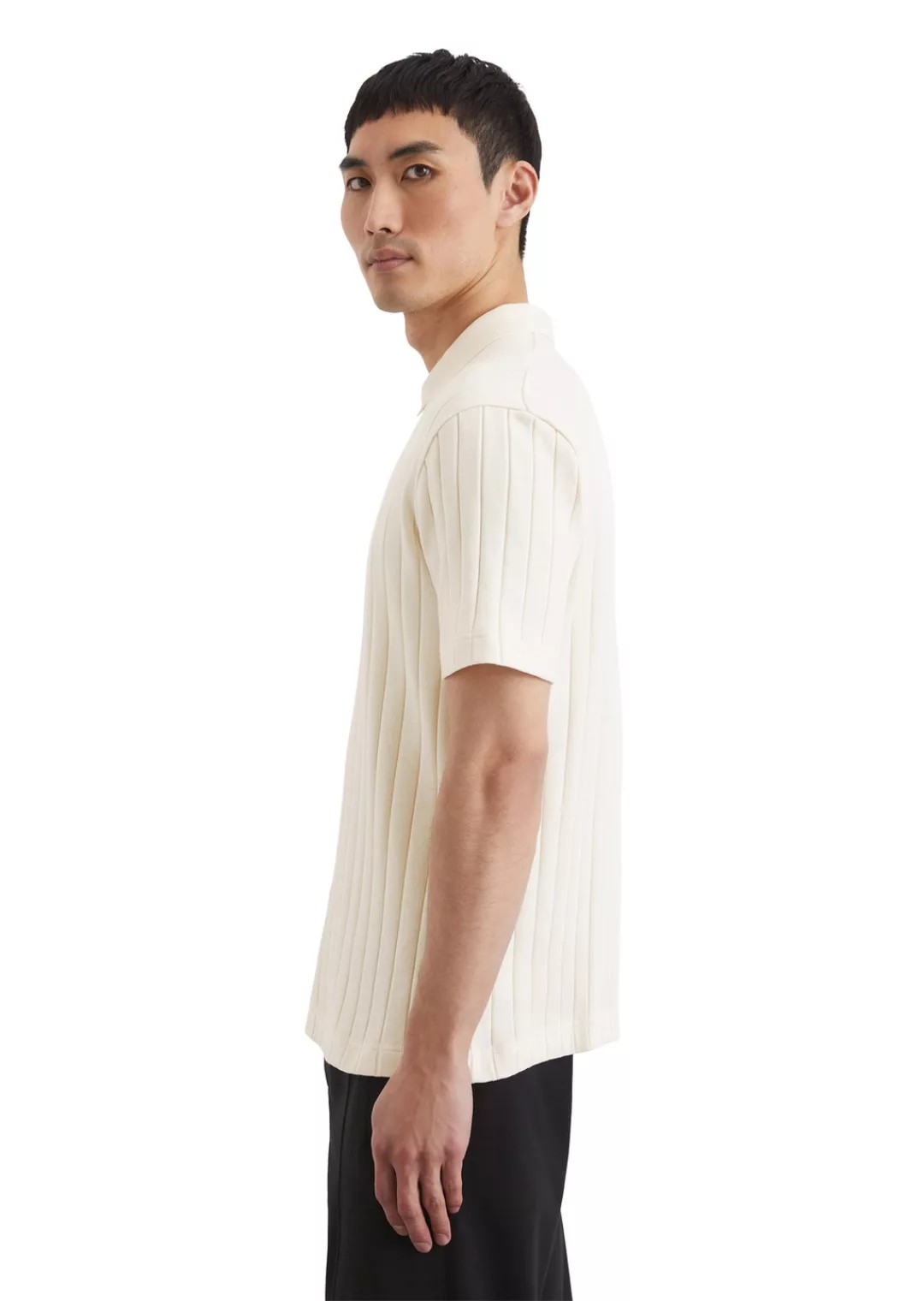 Marc OPolo Poloshirt "mit breiter Rippstruktur" günstig online kaufen