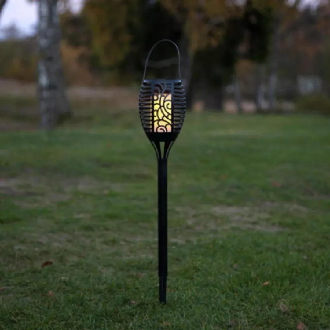 LED-Solarlampe Flame, drei Nutzungsoptionen, 42 cm günstig online kaufen