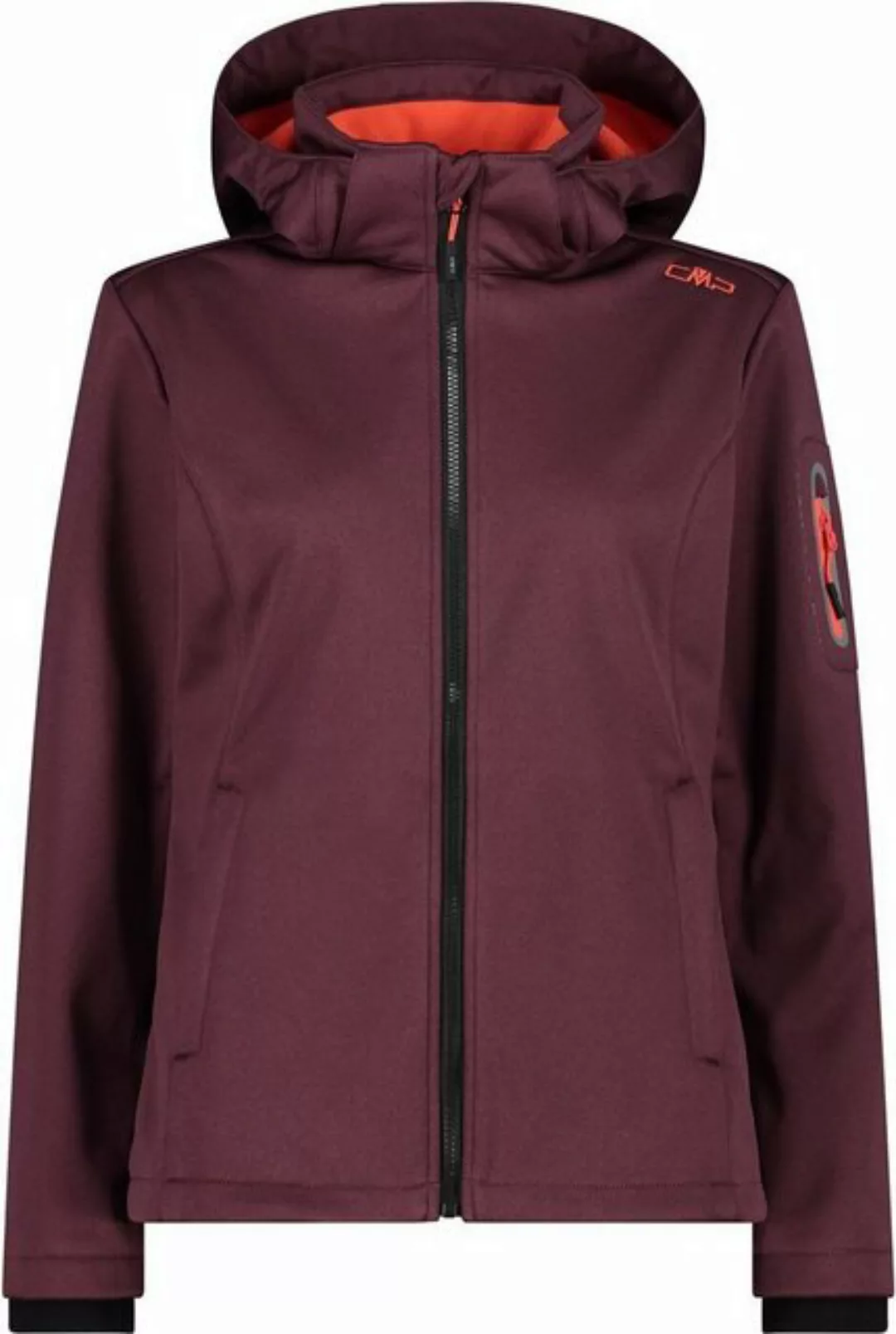 CMP Funktionsjacke WOMAN JACKET ZIP HOOD BURGUNDY MEL. günstig online kaufen