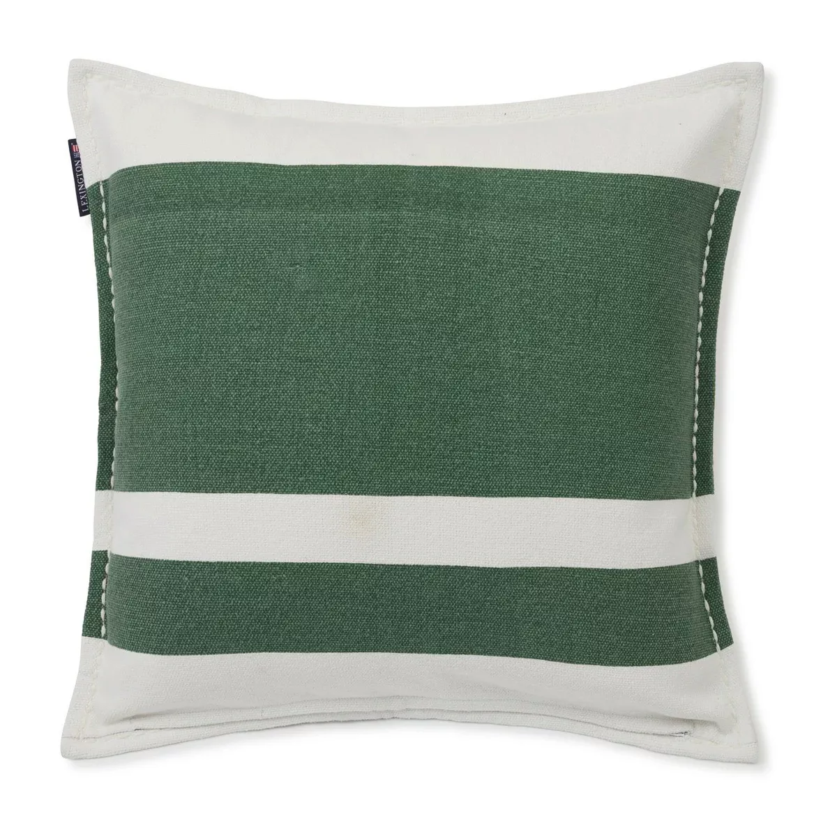 Irregula Striped Cotton Kissenbezug 50 x 50cm Green-White günstig online kaufen