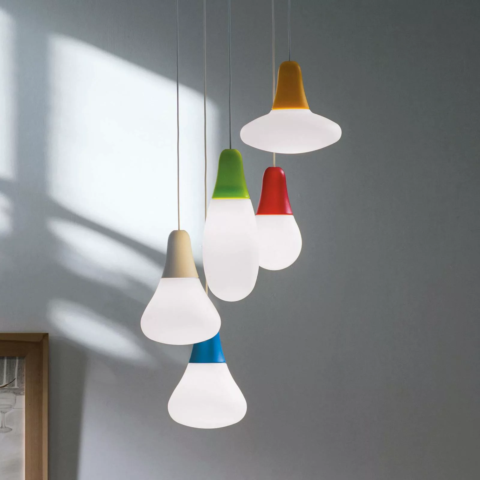 Martinelli Luce Pendelleuchte Ciulifruli, weiß, Polyethylen günstig online kaufen