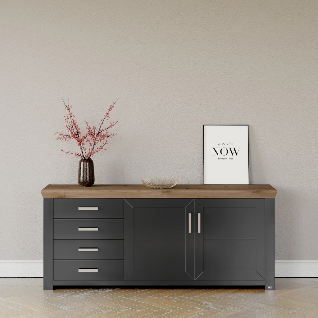 set one by Musterring Sideboard "York", Typ 51, mit viel Stauraum, Bügelgri günstig online kaufen